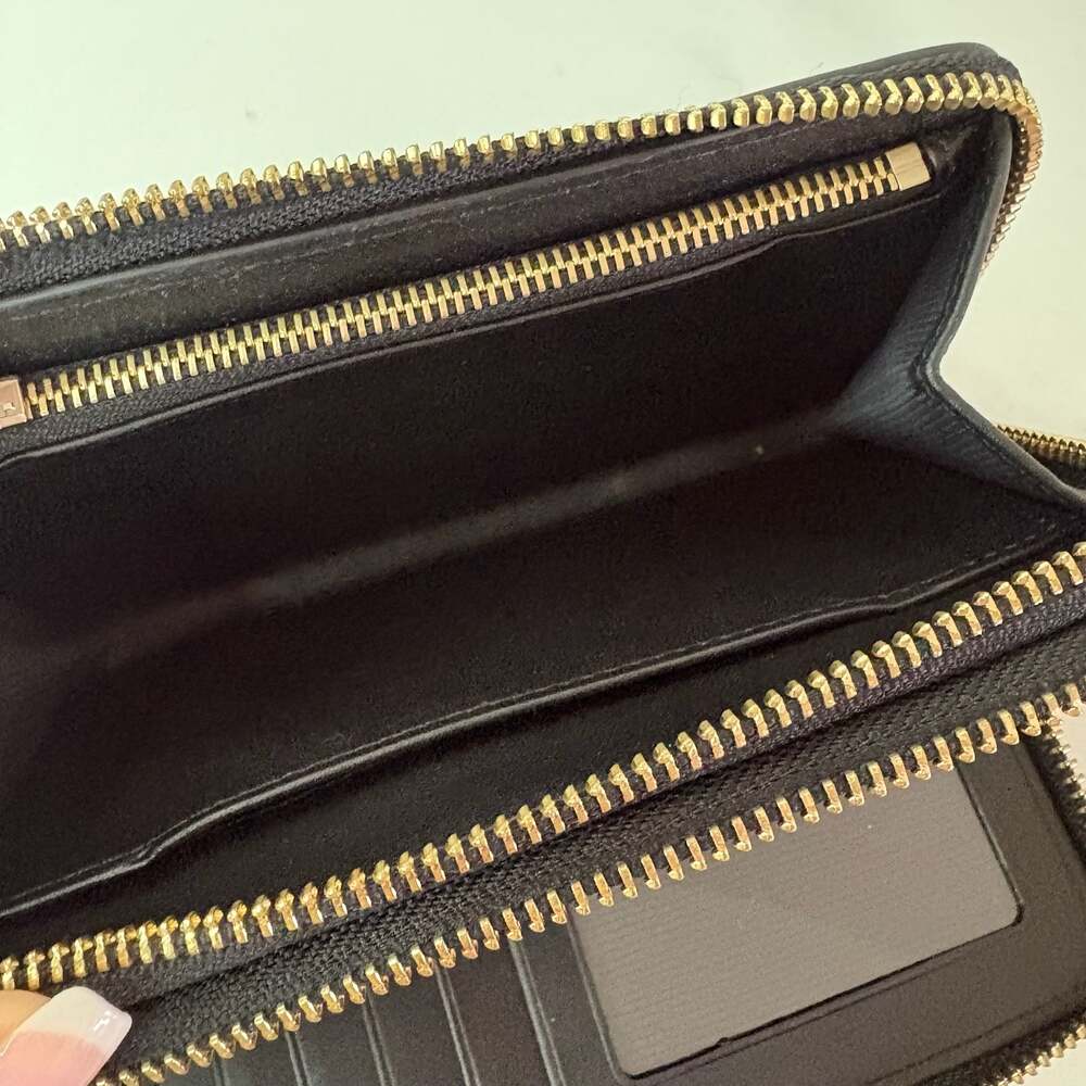 Coach Double Zip Wallet with Leopard Print and Wristlet Strap - Picture 15 of 16